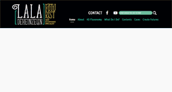 Desktop Screenshot of laladeheinzelin.com
